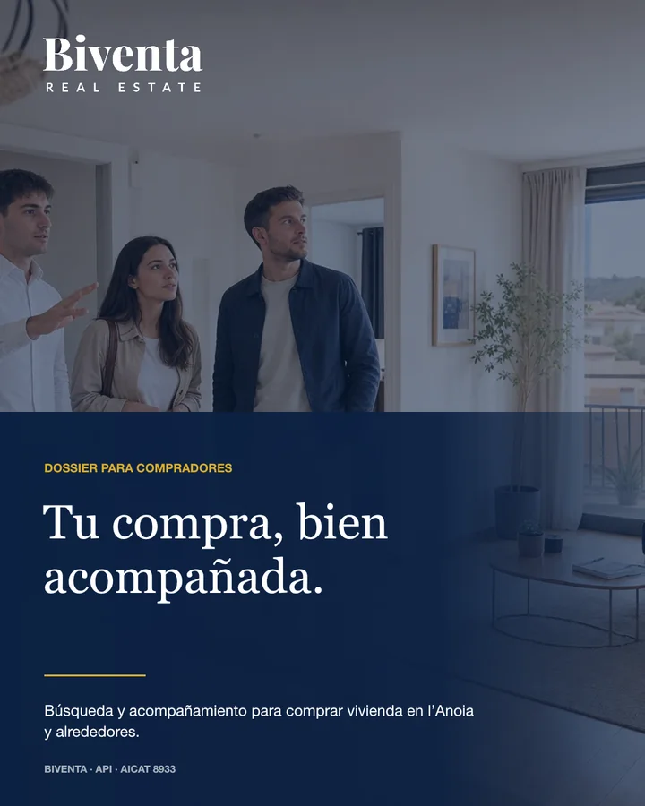 Portada del dossier para compradores de Biventa