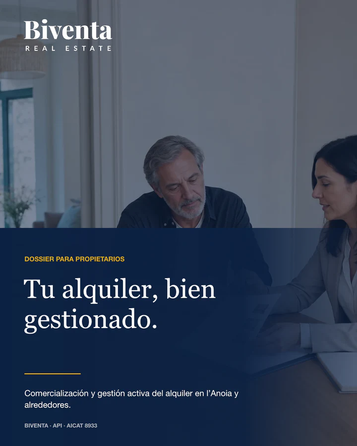 Portada del dossier para propietarios de Biventa
