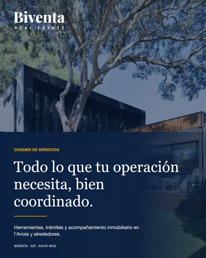 Portada del dossier de serveis de Biventa