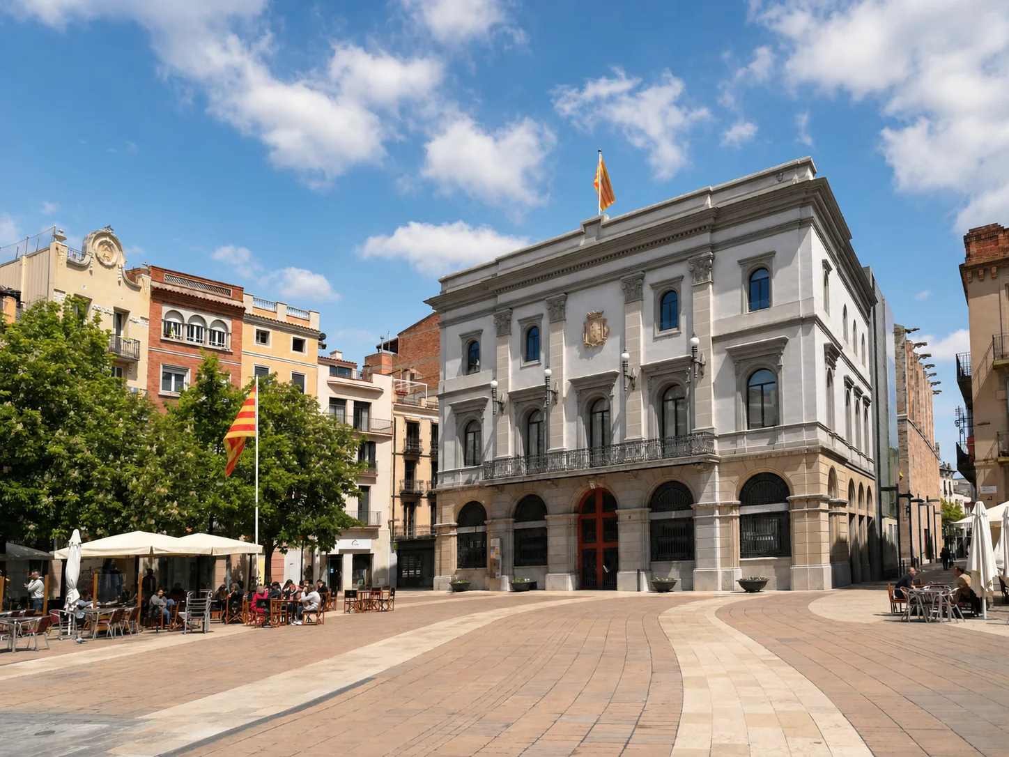Plaça de l’Ajuntament de Igualada, en l’Anoia